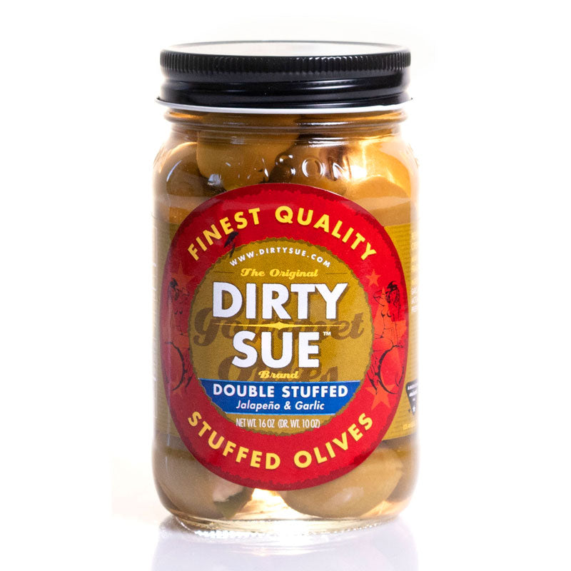 Double Stuffed Olives (Garlic & Jalapeño) 16oz DirtySue
